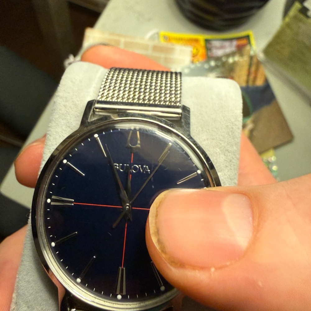 Bulova Silver and Blue Aerojet 39mm - Picture 9 of 9